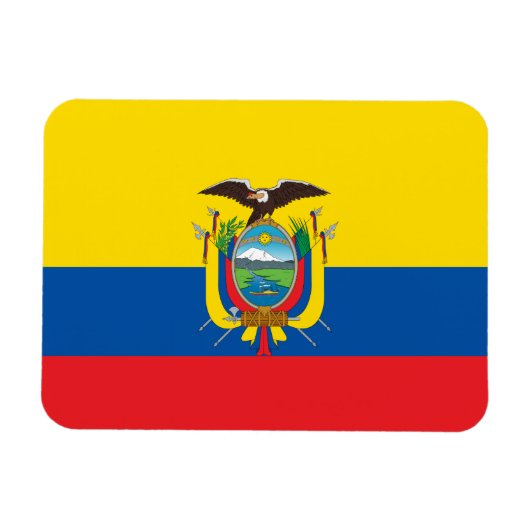 Ecuador Flag Magneet (Horizontaal)