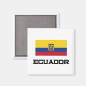 Ecuador Flag Magneet (Voorkant / Achterkant)