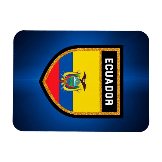 Ecuador Flag Magneet (Horizontaal)