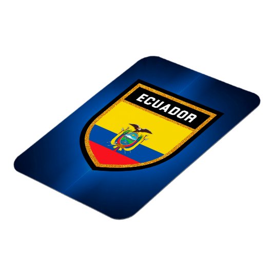 Ecuador Flag Magneet (Linkerzijde)
