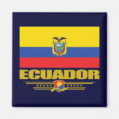 Ecuador Flag Magneet (Voorkant)