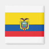 Ecuador Flag Magneet (Voorkant)