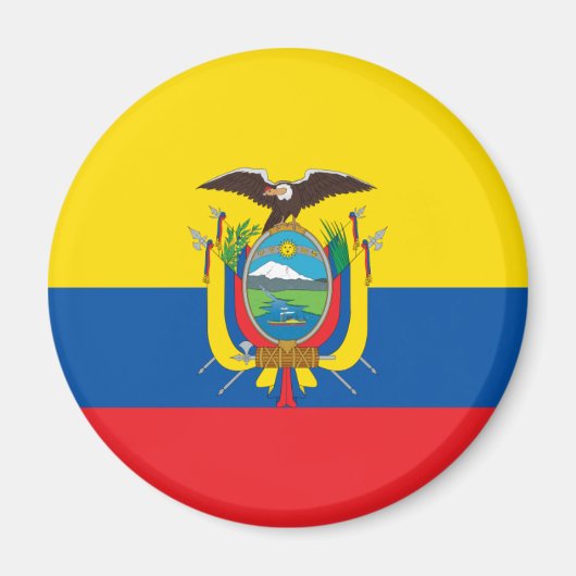 Ecuador Flag Magnet (Voorkant)