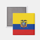 Ecuador Flag Magnet (Voorkant / Achterkant)