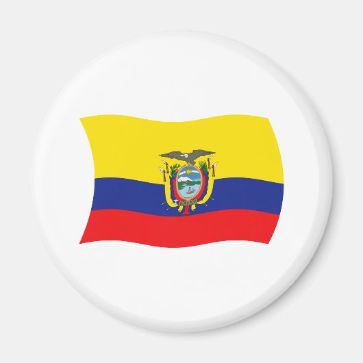 Ecuador Flag Magnet (Voorkant)