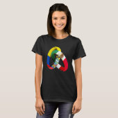 Ecuador Flag Mexico Grown Ring Marriage Wedding T-shirt (Voorkant volledig)
