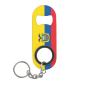 Ecuador Flag Mini Flessenopener (Voorkant)