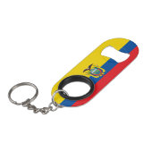 Ecuador Flag Mini Flessenopener (Voorkant Gekanteld)