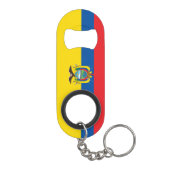Ecuador Flag Mini Flessenopener (Achterkant)