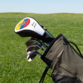 Ecuador Flag & Monogrammed Golf Clubs Hoesjes Golfheadcover (Insitu)