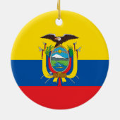 Ecuador Flag Ornament (Achterkant)