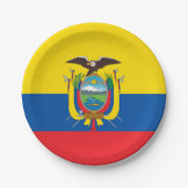 Ecuador Flag Papieren Bordje (Voorkant)
