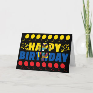 Ecuador Flag Patriotic Birthday Kaart