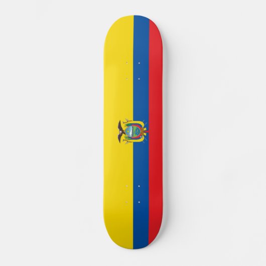 Ecuador Flag Persoonlijk Skateboard (Voorkant)