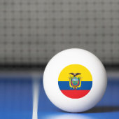 Ecuador Flag Pingpongbal (Net)