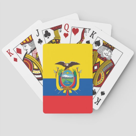 Ecuador Flag Pokerkaarten (Achterkant)