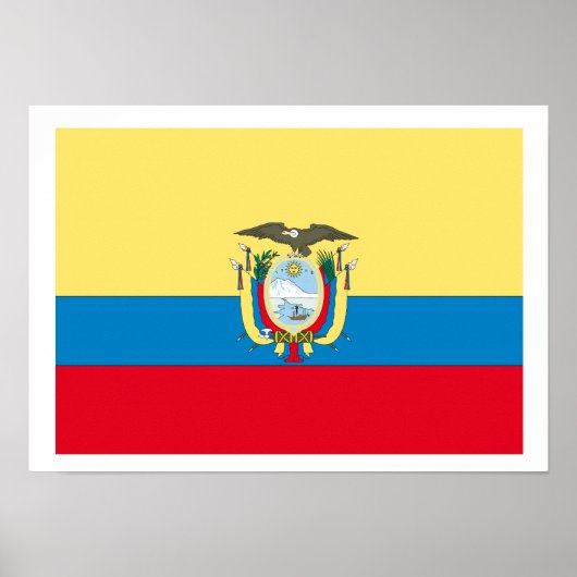 Ecuador Flag Poster (Voorkant)