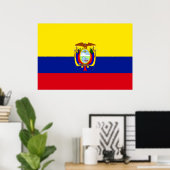 Ecuador Flag Poster (Thuiskantoor)
