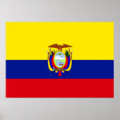 Ecuador Flag Poster (Voorkant)
