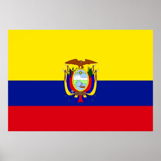 Ecuador Flag Poster (Voorkant)