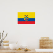 Ecuador Flag Poster (Keuken)