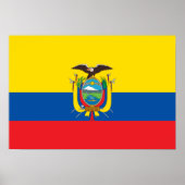 Ecuador Flag Poster (Voorkant)