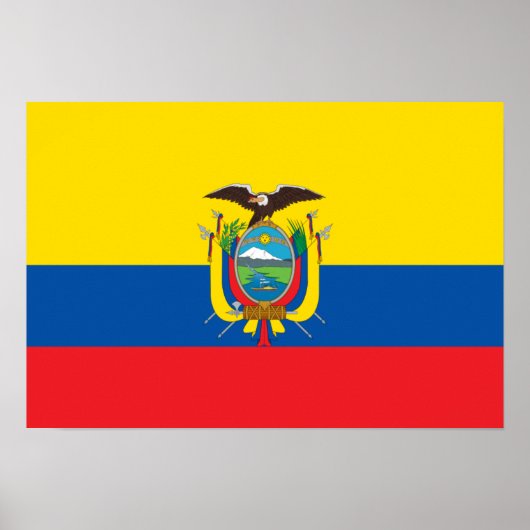 Ecuador Flag Poster (Voorkant)