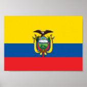 Ecuador Flag Poster (Voorkant)