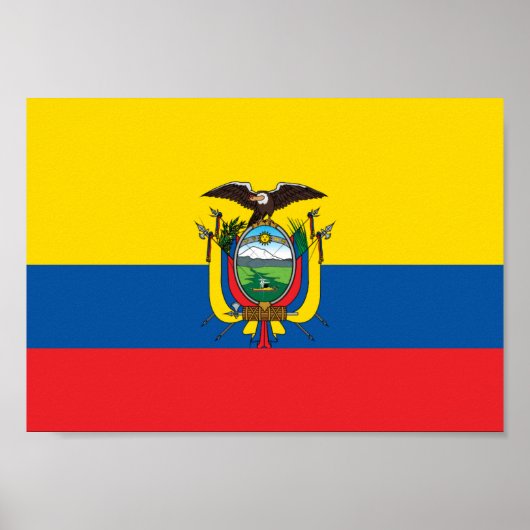 Ecuador Flag Poster (Voorkant)