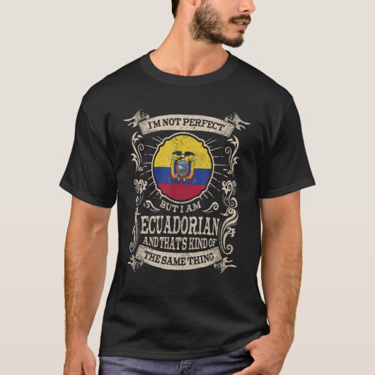 Ecuador Flag Proud Ecuadorans Mannen & Vrouwen 2 T-shirt (Voorkant)