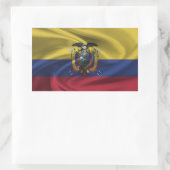 Ecuador Flag Rechthoekige Sticker (Tas)