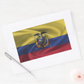 Ecuador Flag Rechthoekige Sticker (Envelop)