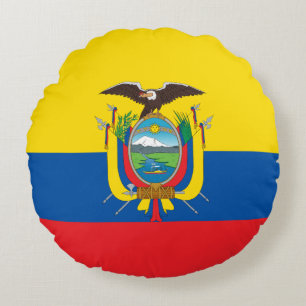 Ecuador Flag Rond Kussen