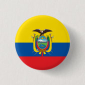 Ecuador Flag Ronde Button 3,2 Cm (Voorkant)