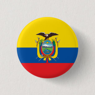 Ecuador Flag Ronde Button 3,2 Cm