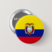 Ecuador Flag Ronde Button 5,7 Cm (Voorkant /achterkant)