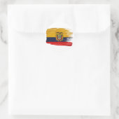 Ecuador Flag Ronde Sticker (Tas)