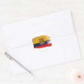 Ecuador Flag Ronde Sticker (Envelop)