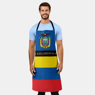 Ecuador Flag Schort, Ecuador Chefs keuken Schort
