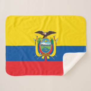 Ecuador Flag Sherpa Deken