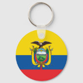Ecuador Flag Sleutelhanger (Voorkant)