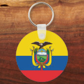 Ecuador Flag Sleutelhanger (Voorkant)