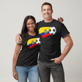 Ecuador Flag Soccer Ecuadorian Futbol Hispanic Roo T-shirt (Unisex)