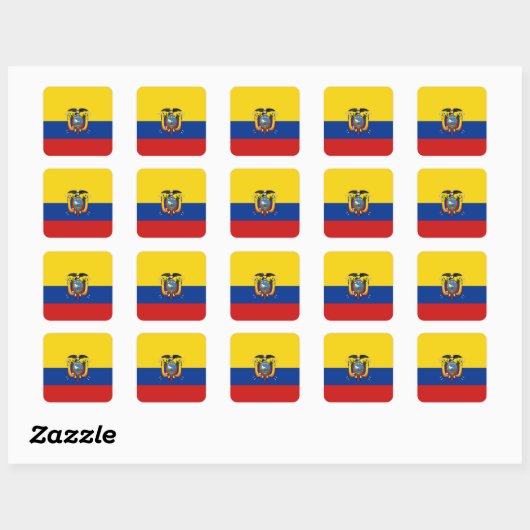 Ecuador Flag Sticker (Vel)