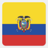 Ecuador Flag Sticker (Voorkant)