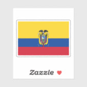 Ecuador Flag Sticker (Vel)
