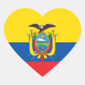 Ecuador Flag Sticker (Voorkant)