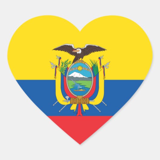 Ecuador Flag Sticker (Voorkant)