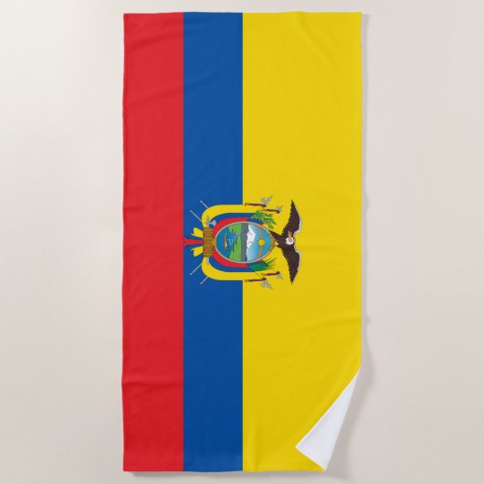 Ecuador Flag Strandlaken (Voorkant)