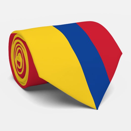 Ecuador Flag Stropdas (Opgerold)